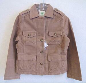 [ new goods ]osikosi cotton suede collar 2WAY Short jacket / Brown /OKL-4851