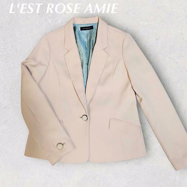 L'EST ROSE AMIE レストローズ テーラード ジャケット　M　ピンク