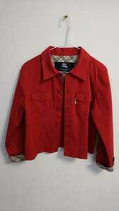  Burberry тонкий жакет пальто красный 130 BURBERRY LONDON для мужчин и женщин 