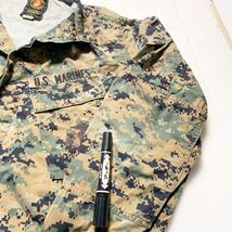 米軍放出品 実物 MARPAT デジタルウッドランド迷彩 コンバットジャケット SーL 中古 海兵隊 USMC_画像2