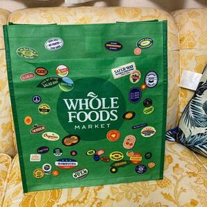 WHOLE FOODS ホールフーズ エコバッグ スタンプ柄