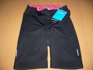  new goods SHIMANO Shimano ui men's shorts cycle pants ECWPAGSRS12W2G bike bicycle apparel lady's black / garnet rose L