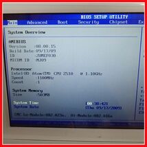 ◇KOHJINSHA 4.8インチ 小型ノートPC PM1WX16SA SSD16GB 箱説付 モバイルノート WindowsXP OS/BIOS起動のみ確認 工人舎【10_画像3