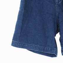 未使用品 ピーイーオーティーダブリューエージー P.E.O.T.W AG 20SS TUCK WIDE SHORTS タック ワイド ショーツ デニム パンツ 1 インディゴ_画像5