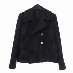 ラッドミュージシャン LAD MUSICIAN 21AW PEA COAT ピーコート ダブル ジャケット ウール 44 ネイビー 2221-335 メンズ