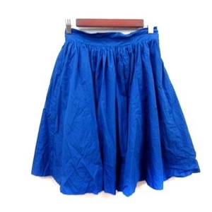  McAfee MACPHEE Tomorrowland flair skirt gya The - knee height chu-ru34 blue blue /YI lady's 