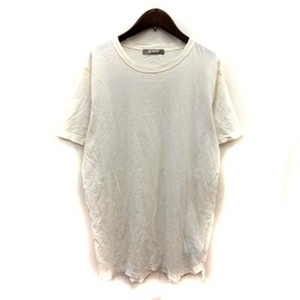 ナノ&コー nano&co Tシャツ カットソー 半袖 M 白 オフホワイト /YI メンズ