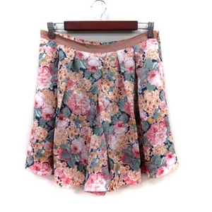 k Miki .k Kumikyoku KUMIKYOKU pants culotte floral print 5 multicolor /YI lady's 