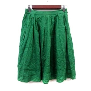  Macintosh firosofi-MACKINTOSH PHILOSOPHY flair skirt gya The - knee height 34 green green /YI lady's 