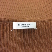 フリークスストア FREAKS STORE ニット カットソー リブ 長袖 F 茶 ブラウン /YI レディース_画像6