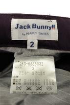 パーリーゲイツ PEARLY GATES ジャックバニー Jack Bunny パンツ キルティング ゴルフウェア 中綿入り パープル 紫 2 メンズ_画像8
