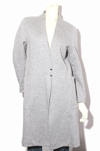 QTUME クチューム COLLARLESS COAT ノーカラー コート 38 GRAY グレー 812-24112 /◆☆ レディース