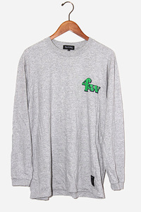 fourthirty フォーサーティ 4&W LONG SLEEVE TEE プリント 長袖シャツ 1 GRAY グレー /◆ メンズ