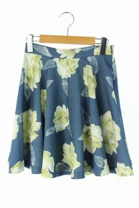 f Ray I ti-FRAY I.D skirt Mini flair floral print 1 blue /DF lady's 