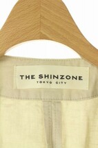 ザシンゾーン THE SHINZONE TOKYO CITY 18SS コート ノーカラー ロング 36 ベージュ /MN ■OS レディース_画像7