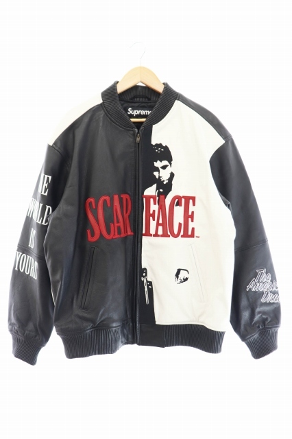 2枚で送料無料 SCARFACE オールレザー スタジャン 激レア 7XL
