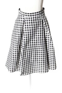  my Strada Mystrada block check pattern skirt ahm0419 lady's 