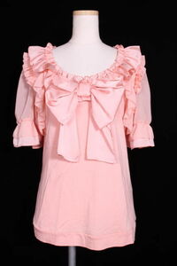  toe Be Schic TO BE CHIC ribbon frill tops /ek0417 lady's 