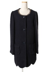 シンシアローリー CYNTHIA ROWLEY ビジュー 装飾 裾スカラップ コート /ka0423 レディース