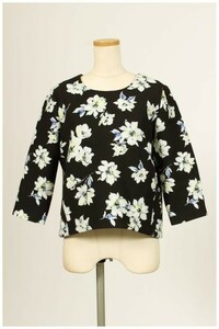  tiger nte Anson du mode 31 Sons de mode cut and sewn back Zip flower 7 minute sleeve 36 black black /*o0531 lady's 