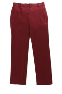 セオリー theory 18AW Synthetic Crepe Straight Trouser パンツ クロップド 2 赤 レッド /tk0507 レディース