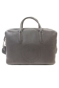 アニヤハインドマーチ ANYA HINDMARCH WALTON BRIEFCASE SMILEY 2WAY バッグ ハンド ショルダー レザー /hk0531 レディース