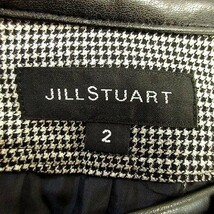 ジルスチュアート JILL STUART パンツ ショートパンツ ウール混 ラメ 千鳥格子 白 黒 2 レディース_画像5