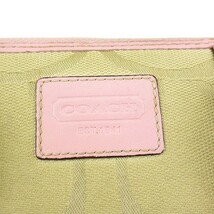 コーチ COACH シグネチャー 長財布 ラウンドファスナー ベージュ ピンク /kt0209 レディース_画像6