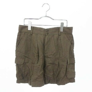 k Miki .k Kumikyoku KUMIKYOKU pants Short cargo linen2 green green *S* ako0318 lady's 