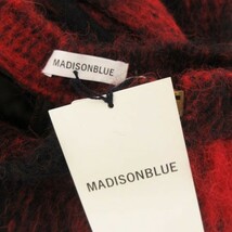 未使用品 マディソンブルー MADISONBLUE 18AW スカート ひざ丈 フレア チェック ウール 1 赤 レッド /nn0515 レディース_画像7