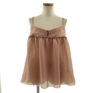  Ships SHIPS camisole switch race pink beige S lady's 