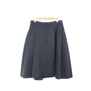  Adore ADORE skirt flair knee height wool 38 black black /TM lady's 