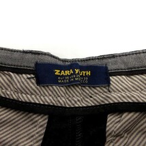 ザラ ZARA YOUTH パンツ スラックス ストレッチ サスペンダーボタン グレー 36 レディース_画像5