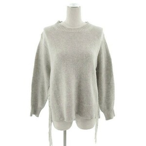  Mayson Grey MAYSON GREY knitted sweater long sleeve thick side knitting gray series 2 lady's 