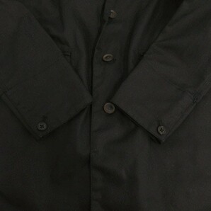 ルジュン LE JUN ジャケット テーラードカラー コットン 段返り 4B ブラック 黒 Sの画像4