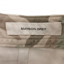 メイソングレイ MAYSON GREY パンツ ワークパンツ 裾カットオフ カモフラージュ 迷彩柄 ベージュ カーキ 茶系 2 レディース_画像6