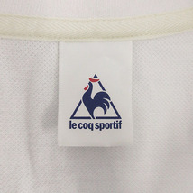 ルコックスポルティフ le coq sportif ポロシャツ 半袖 鹿の子 ロゴプリント コットン ホワイト 白 M レディース_画像7