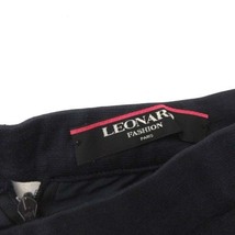 レオナール LEONARD 64-91 M スカート タイト ひざ丈 紺 ネイビー /EK レディース_画像5