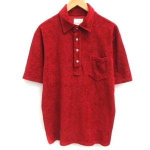 マックリッチ McRitchie M ポロシャツ パイル地 半袖 赤 レッド /EK メンズ