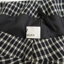 ジェーンモア JANE MORE セットアップ ブラウス 半袖 スカート チェック M 11 黒 ブラック レディース_画像8