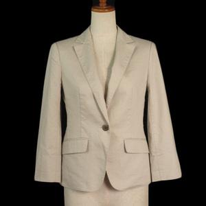 k Miki .k Kumikyoku KUMIKYOKU jacket tailored stretch cotton 2 beige lady's 