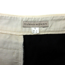 ヒューマンウーマン HUMAN WOMAN 台形スカート ひざ丈 ボタンフライ S 紺 ネイビー /WR1 レディース_画像4