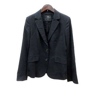  Ined INED tailored jacket необшитый на спине 7 чёрный черный /MN женский 