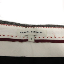 バナナリパブリック BANANA REPUBLIC パンツ ハーフパンツ ウール混 ツイード グレー ブラック 黒 2 レディース_画像6