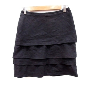 プロポーション ボディドレッシング PROPORTION BODY DRESSING スカート 台形 ひざ丈 2 黒 ブラック /RT レディース