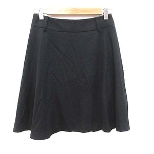 Jena Iena Flare Silk Mini Wool 36 Black /Ct Ladies