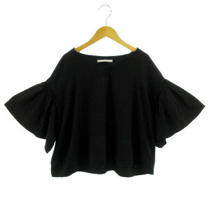  Kei Be efKBF Urban Research cut and sewn . minute sleeve frill volume sleeve black black ONE lady's 