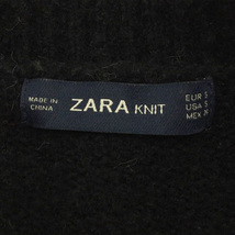 ザラ ZARA KNIT ワンピース ニット Iライン ミニ クルーネック 無地 長袖 USA S 黒 ブラック レディース_画像5