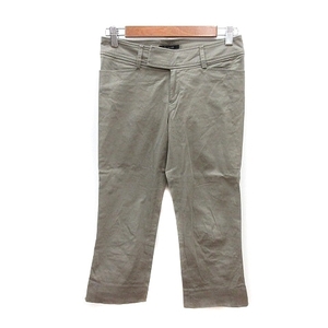  Le souk Le souk cropped pants 34 green khaki gray /MN lady's 