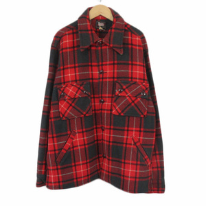 ウールリッチ WOOLRICH 50s バッファローチェック ジャケット シャツ 赤 レッド メンズ